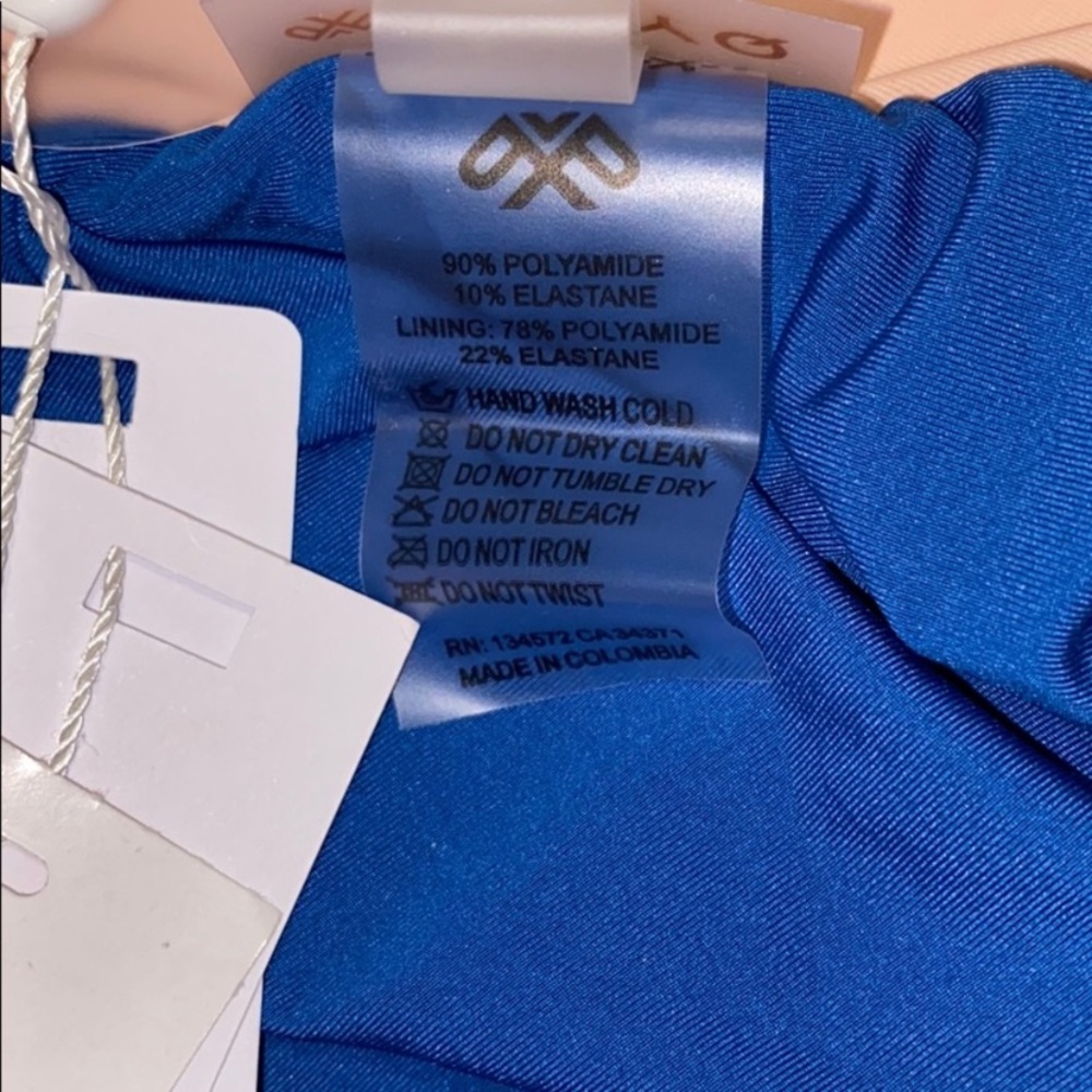 PILYQ Island Blue Ring Side One Piece Swimsuit Sz M - Picture 7 of 9